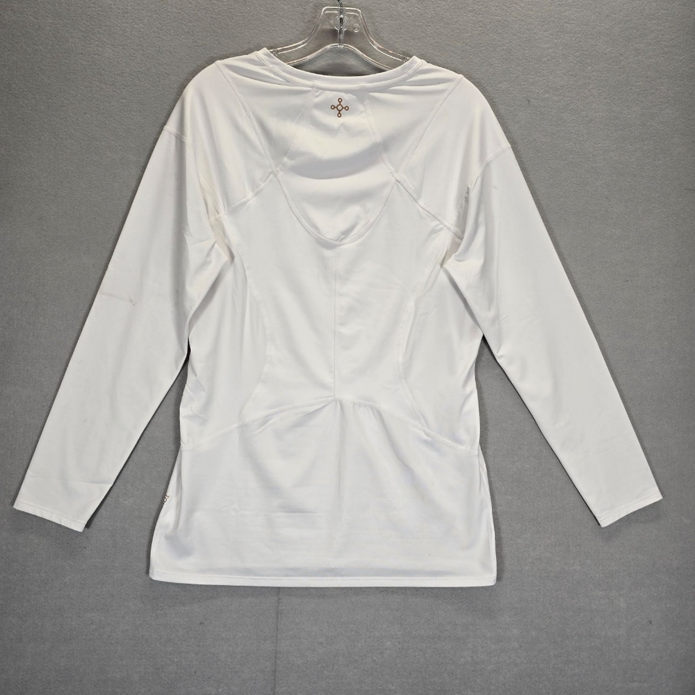 Tommie Copper White Long Sleeve Shoulder Support 2XL Upper Back Pain Brace Shirt